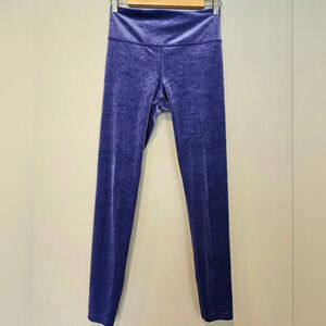 Athleta •Size Small• Elation Velvet Tight Purple Pull On Leggings